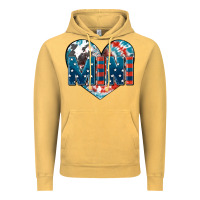 Vintage Mustard American mini heart 4th of july Vintage Hoodie - FaDigitalArtStudio