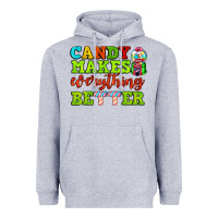 Heather Grey candy makes everything better Heavyweight Hoodie - AdoDesignShop