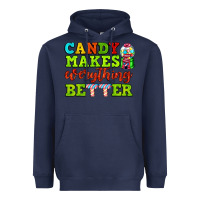 Navy candy makes everything better Heavyweight Hoodie - AdoDesignShop