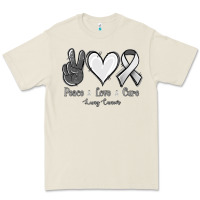 Bone Peace Love Cure Lung Cancer Premium Tee - Jasminsmagicworld