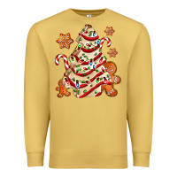 Antique Gold christmas tree cake and cookies ado Premium Sweatshirt - AdoDesignShop