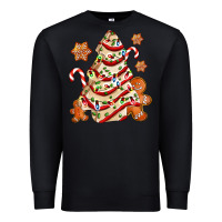 Black christmas tree cake and cookies ado Premium Sweatshirt - AdoDesignShop