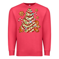 Cardinal christmas tree cake and cookies ado Premium Sweatshirt - AdoDesignShop