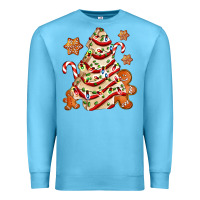 Ocean Blue christmas tree cake and cookies ado Premium Sweatshirt - AdoDesignShop
