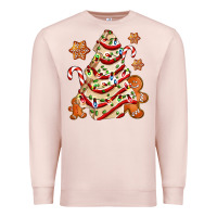 Pale Pink christmas tree cake and cookies ado Premium Sweatshirt - AdoDesignShop