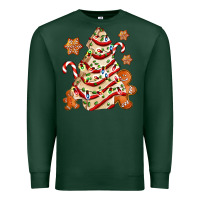 Sports Green christmas tree cake and cookies ado Premium Sweatshirt - AdoDesignShop