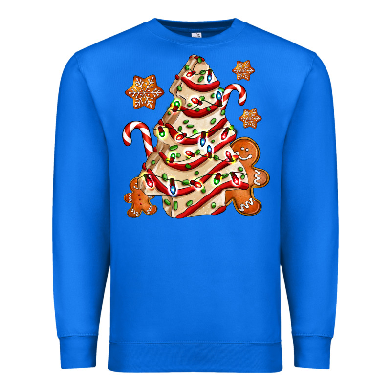 Christmas Tree Cake And Cookies Ado Premium Sweatshirt by AdoDesignShop | Teevron