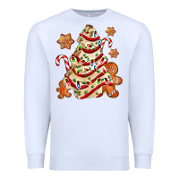 White christmas tree cake and cookies ado Premium Sweatshirt - AdoDesignShop