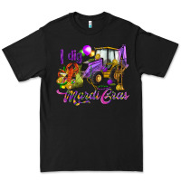 Black I dig Mardi Gras Premium Tee - HowdyJamesFarm