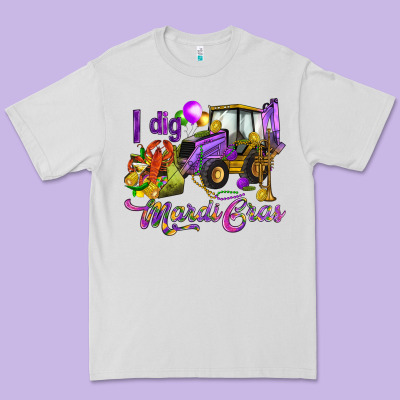 I Dig Mardi Gras Premium Tee Designed By Howdyjamesfarm
