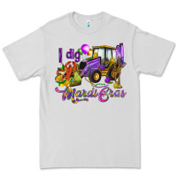Dove Grey I dig Mardi Gras Premium Tee - HowdyJamesFarm