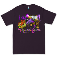 Plum I dig Mardi Gras Premium Tee - HowdyJamesFarm