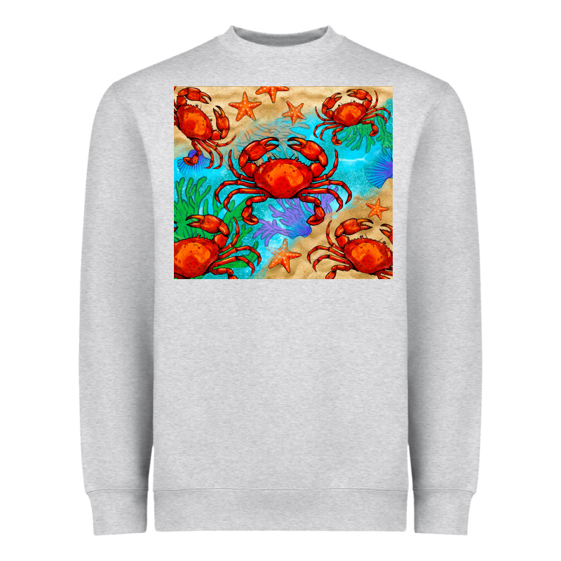 Crab Heavyweight Sweatshirt by BarkalooDesign | Teevron