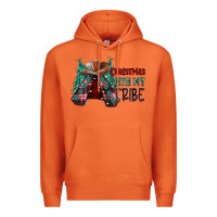 Carrot Christmas with tribe Premium Hoodie - CowhideDigitalArt