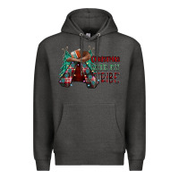 Charcoal Heather Christmas with tribe Premium Hoodie - CowhideDigitalArt