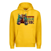 Lemon Christmas with tribe Premium Hoodie - CowhideDigitalArt