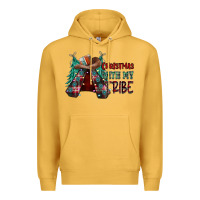 Mustard Christmas with tribe Premium Hoodie - CowhideDigitalArt