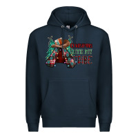 Navy Christmas with tribe Premium Hoodie - CowhideDigitalArt