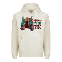 Oatmeal Heather Christmas with tribe Premium Hoodie - CowhideDigitalArt