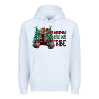 White Christmas with tribe Premium Hoodie - CowhideDigitalArt