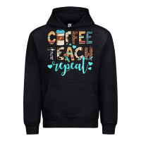 Black coffee teach repeat Urban Hoodie - JahusDesignShop