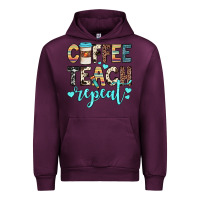 Mauve Wine coffee teach repeat Urban Hoodie - JahusDesignShop