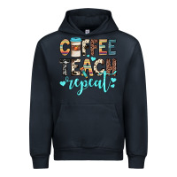 Navy coffee teach repeat Urban Hoodie - JahusDesignShop