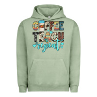 Pigment Oil Green coffee teach repeat Urban Hoodie - JahusDesignShop