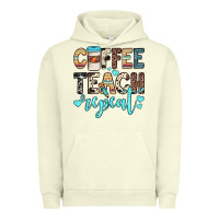 Pigment Pistachio coffee teach repeat Urban Hoodie - JahusDesignShop