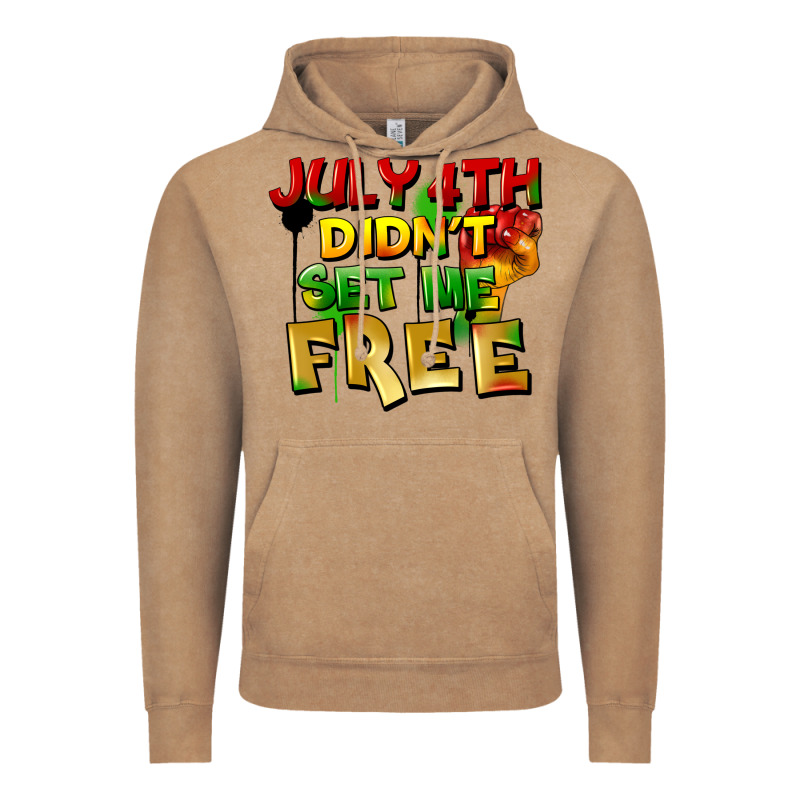 July 4th Didn't Set Me Free Vintage Hoodie by FaDigitalArtStudio | Teevron