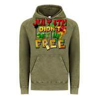 Vintage Olive July 4th didn't set me free Vintage Hoodie - FaDigitalArtStudio