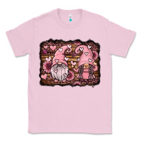 Bubblegum Pink valentines day gnomes couple Classic Tee - Jasminsmagicworld