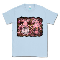 Dusty Blue valentines day gnomes couple Classic Tee - Jasminsmagicworld
