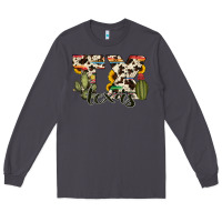 Smoke texas state cowhide serape cactus Long Sleeve Tee - RanaPortraitStore