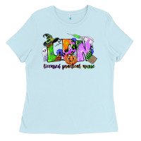 Baby Blue lpn licensed practical nurse Ladies Tee - CowGirlArtShop