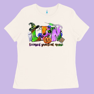 Lpn Licensed Practical Nurse Ladies Tee Designed By Cowgirlartshop
