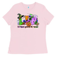 Bubblegum Pink lpn licensed practical nurse Ladies Tee - CowGirlArtShop