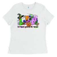 White lpn licensed practical nurse Ladies Tee - CowGirlArtShop