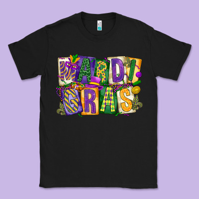 Mardi  Gras Classic Tee Designed By Cowgirlartshop