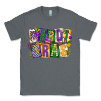 Charcoal Heather mardi  gras Classic Tee - CowGirlArtShop