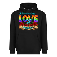 Black in valentines day love is everywhere Heavyweight Hoodie - AdoDesignShop