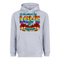Heather Grey in valentines day love is everywhere Heavyweight Hoodie - AdoDesignShop