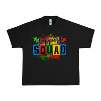 Black autism support squad Urban Heavy Tee - OliviaCreatesArt