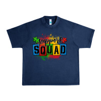 Navy autism support squad Urban Heavy Tee - OliviaCreatesArt