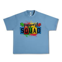 Pebble Blue autism support squad Urban Heavy Tee - OliviaCreatesArt