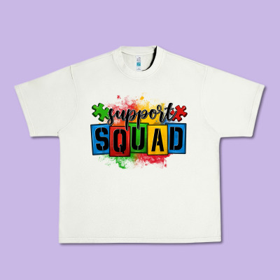 Autism Support Squad Urban Heavy Tee Designed By Oliviacreatesart