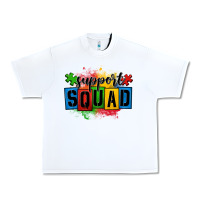 White autism support squad Urban Heavy Tee - OliviaCreatesArt