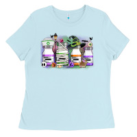 Baby Blue nurse medicine bottles Ladies Tee - CowGirlArtShop