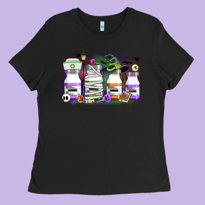 Nurse Medicine Bottles Ladies Tee Designed By Cowgirlartshop