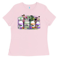 Bubblegum Pink nurse medicine bottles Ladies Tee - CowGirlArtShop